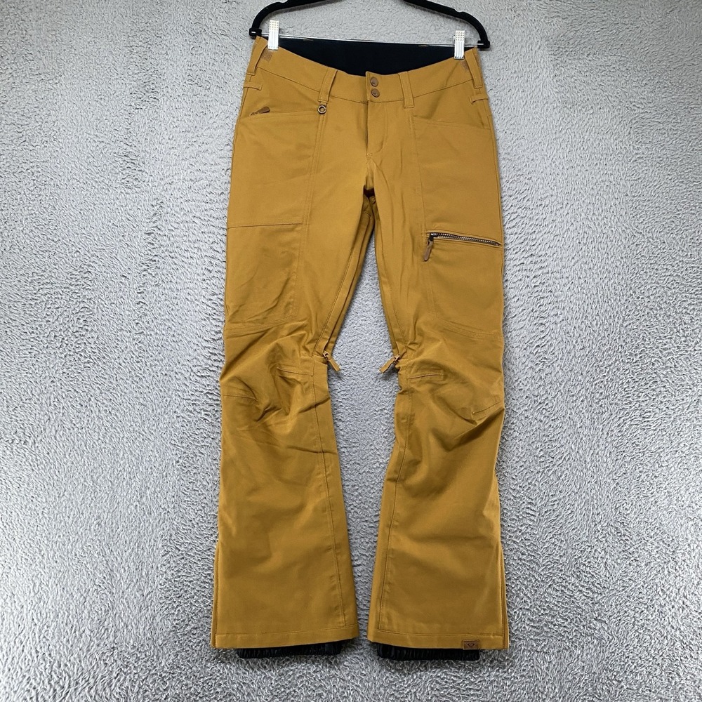 Roxy DryFlight 15K Snow Pants Womens Small Mustard Waterproof Ski Snowboard